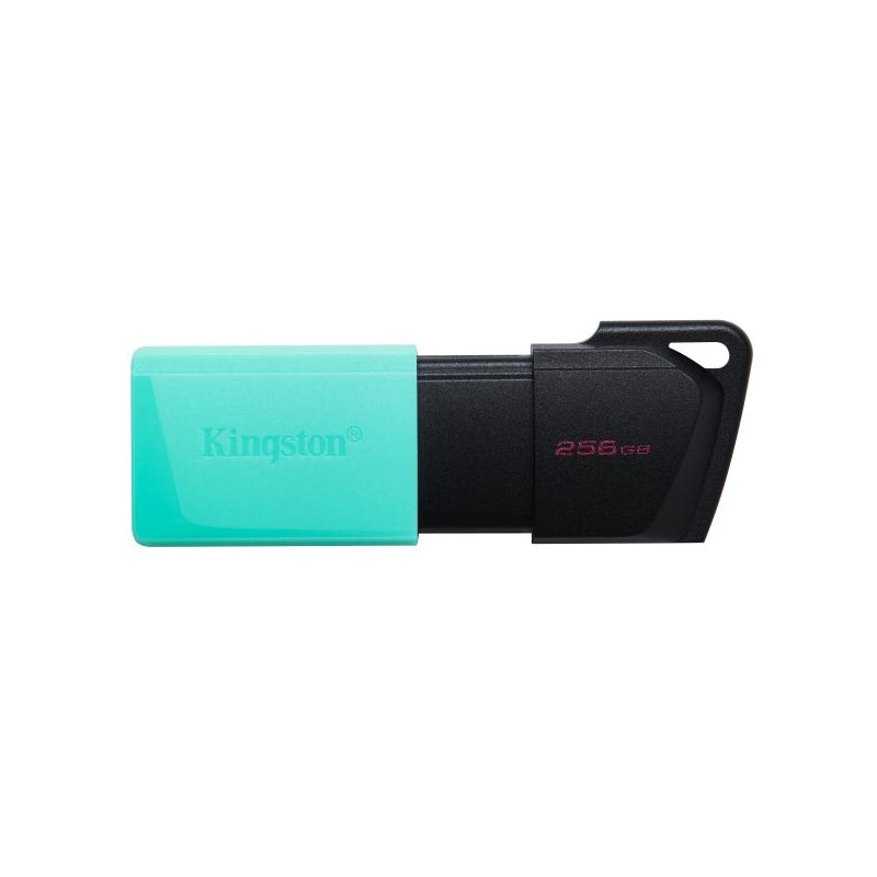PEN DRIVE 3.2 256GB TYPE-A EXODIA M BLACK/TEAL KINGSTON CAPPUCCIO REMOV