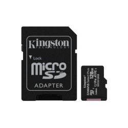 SD MICRO 128GB CL10 UHS-I CON ADATT 100MB/S LET.85MB/S SCRIT.KINGSTON