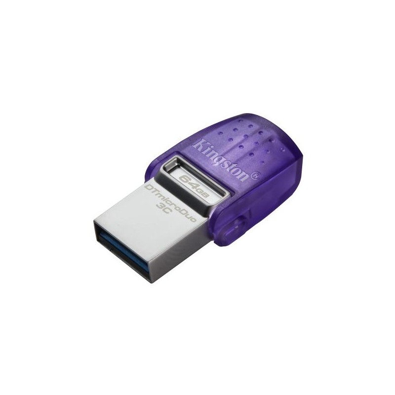 PEN DRIVE 3.2 64GB MICRO DUO 3C TYPE-C/TYPE-A 200MB/S KINGSTON