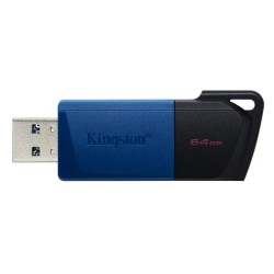 PEN DRIVE 3.2 64GB TYPE-A EXODIA M BLACK/BLU KINGSTON CAPPUCCIO REMOVI