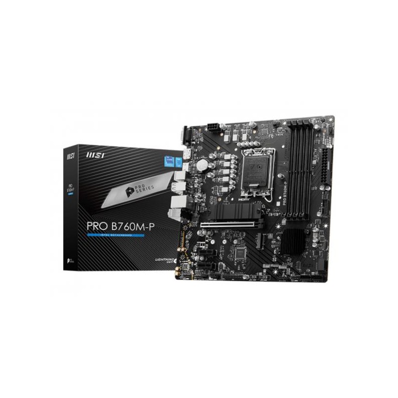 MB MSI PRO B760M-P DDR5 S1700 4D5 2M.2 4S3 U3.2 GBL H/D/V MATX
