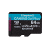 SD MICRO 64GB CL10 UHS-I CON ADATT 200MB/S LET.160MB/S SCRIT.KINGSTON