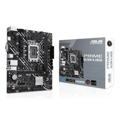 MB ASUS PRIME H610M-K ARGB S1700 D5 2D5 4S3 GBL M.2 U3.2 HDMI/VGA