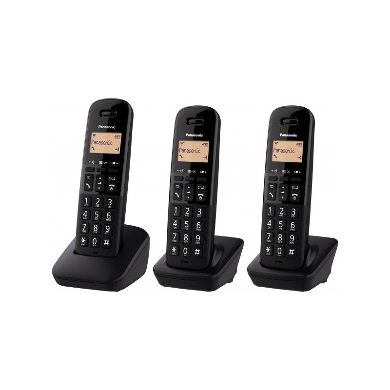 TELEFON0 CORDLESS PAN TGB612 NERO TRIO 18ORE/ID CHI./RUBRICA 50 NUM.