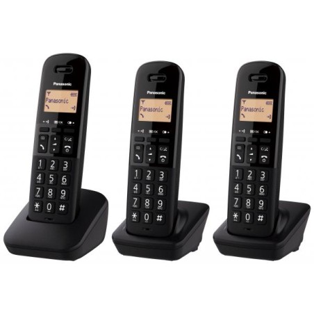 TELEFON0 CORDLESS PAN TGB612 NERO TRIO 18ORE/ID CHI./RUBRICA 50 NUM.