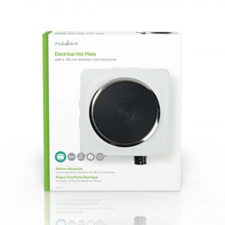 Piastra riscaldata elettrica | 1500 W | 185 mm | Protezione da surriscaldamento