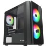 CASE MINI TOWER NO PSU BLITZ R28 3USB 0,5MM SPCC 3FAN ARGB MESH BK