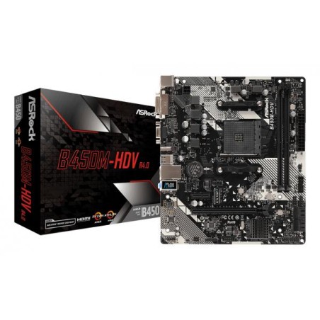 ASROCK B450M-HDV R4.0 (AM4) (D)