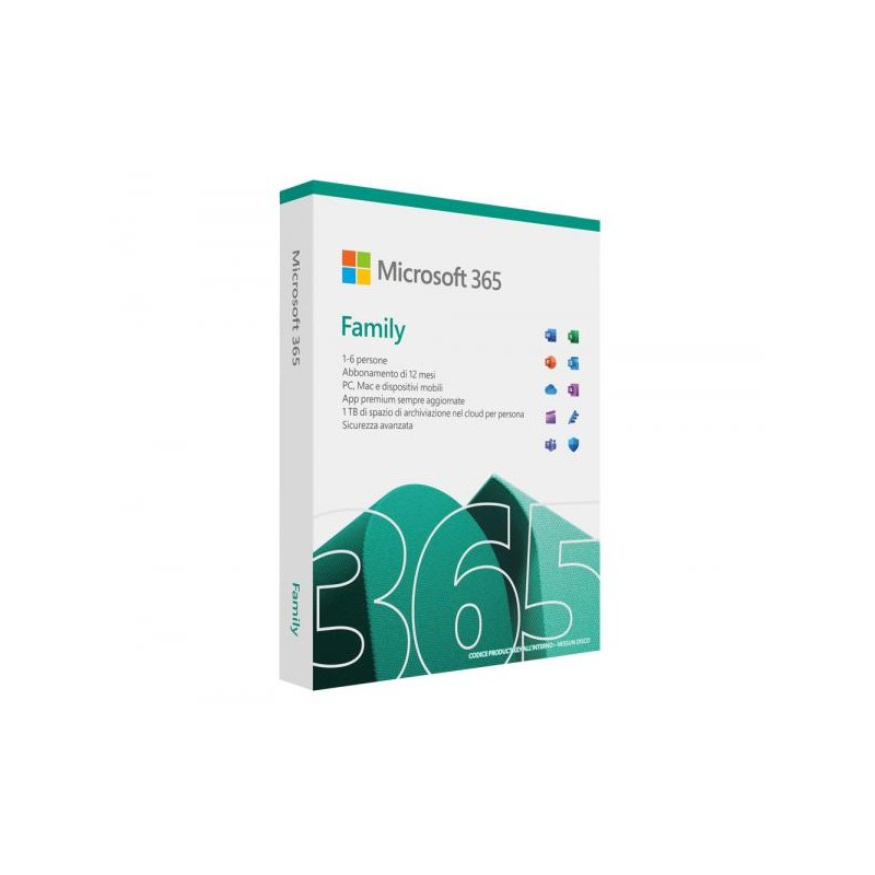 SW MS OFFICE 365 FAMILY 12M