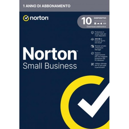 NORTON SMALL BUSINESS 1USER 10 DEV 250GB BACKUP 12 MESI