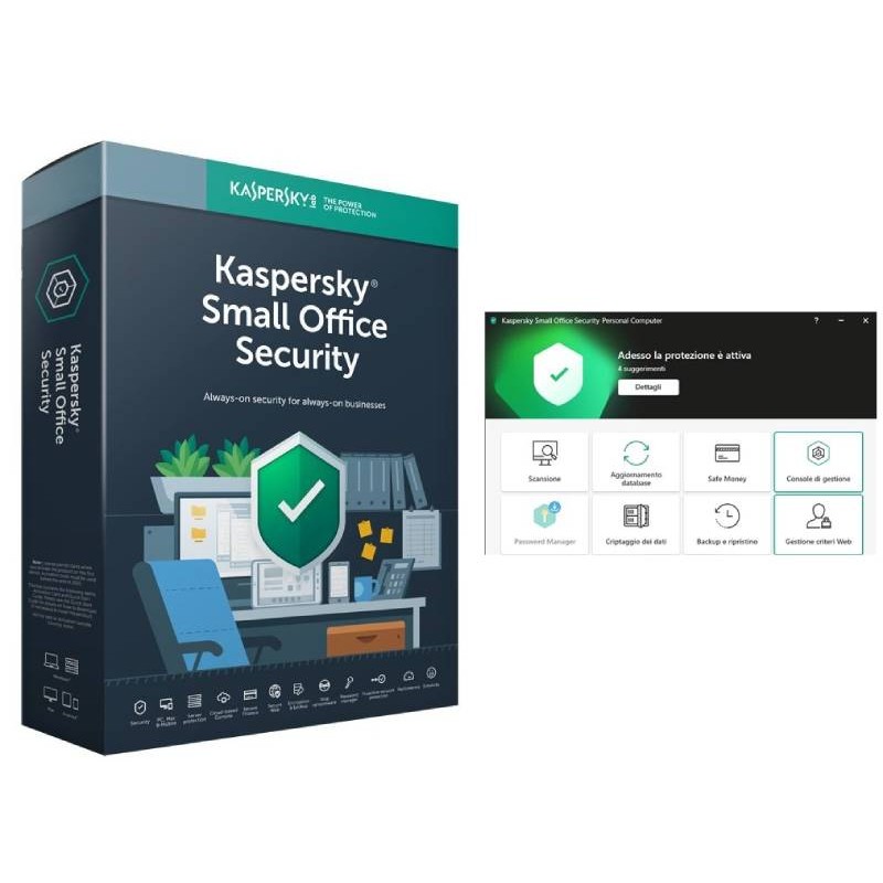 SOS 8 5U + 1SER 1Y 2021 KASPERSKY SUPERSLIM BOX