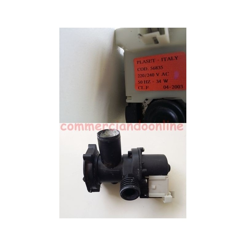 POMPA SCARICO codice 56835 PER LAVATRICE ARISTON AVSD 109 IT USATO VLX