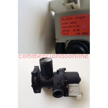POMPA SCARICO codice 56835 PER LAVATRICE ARISTON AVSD 109 IT USATO VLX