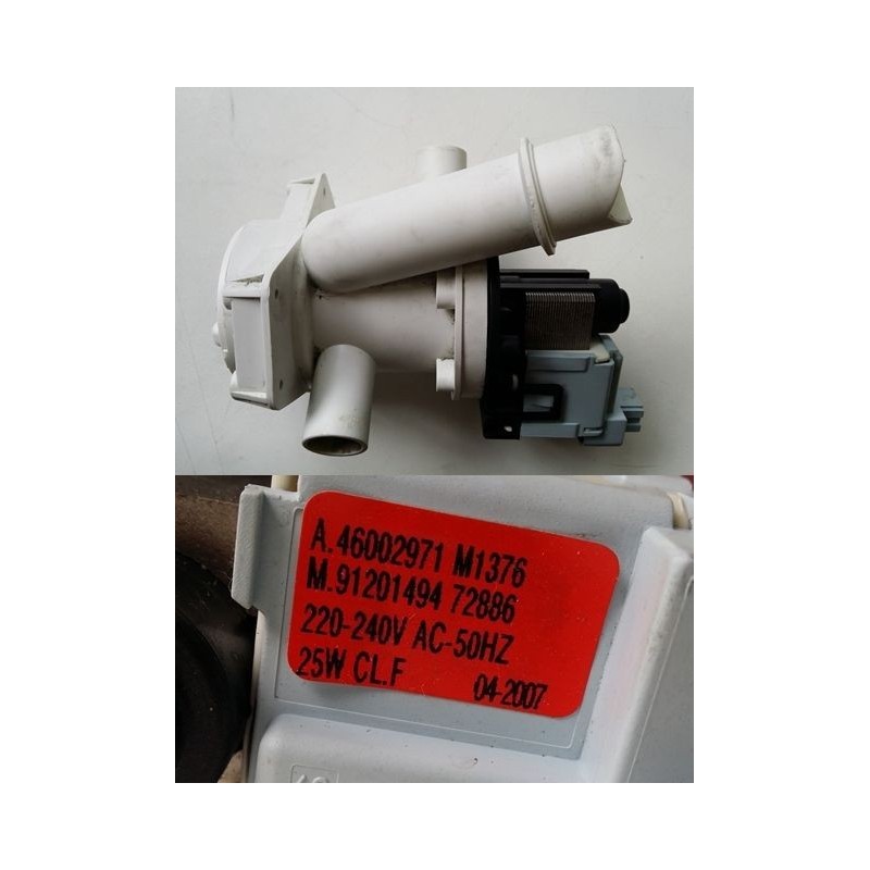 POMPA SCARICO 46002971 M1376 PER LAVATRICE CANDY CTY 935 SY USATO