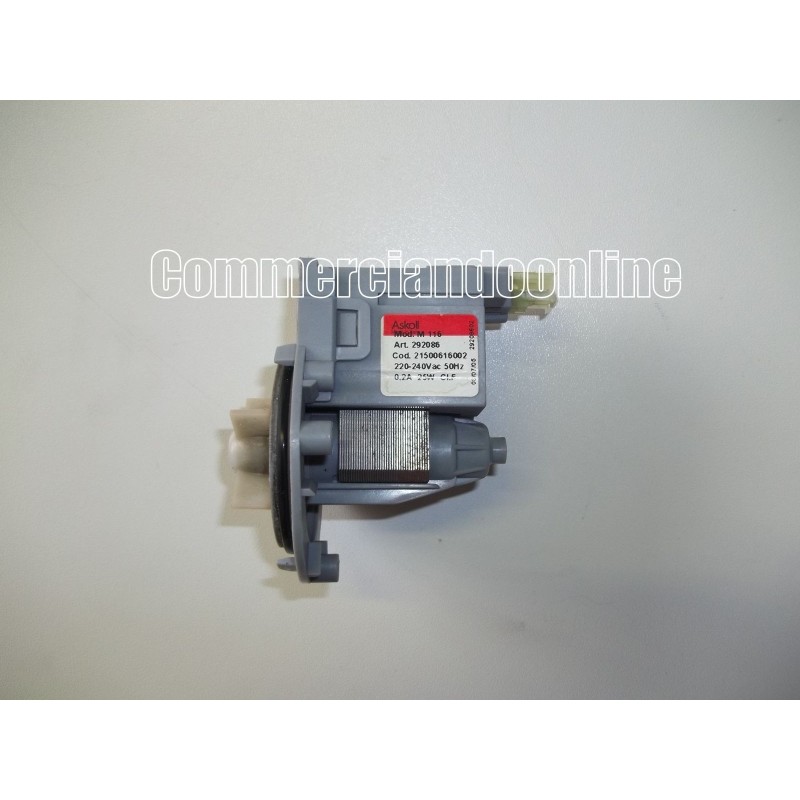 POMPA codice  21500616002 MOD. M116  PER LAVATRICE ARISTON AVXL 108 usato agx