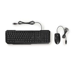 SET TASTIERA E MOUSE CABLATI | MOUSE 800 DPI | USA INTERNAZIONALE