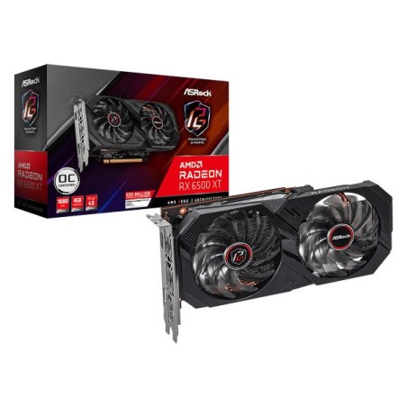 VGA ASRock Radeon RX 6500 XT 4GB Phantom Gaming D OC