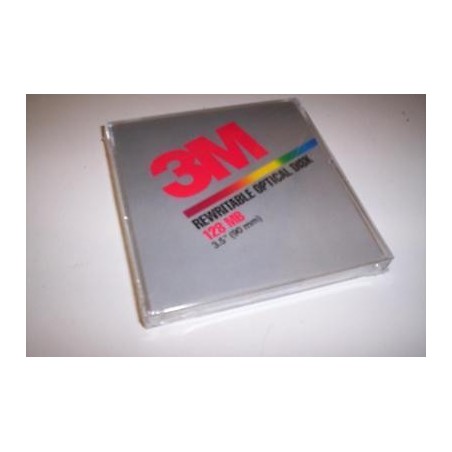 3M REWRITABLE OPTICAL DISK 3.5" 128MB 90mm DISCO OTTICO RESCRIVIBILE lrx