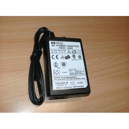 AC POWER ADAPTER ALIMENTATORE HEWLETT PACKARD 0950-3490 24V--0.5A NUOVO lrx