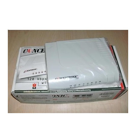 ADATTATORE ISDN 128KBPS CONCEPTRONIC 128E2 CON 2 PORTE  ANALOGICHE    NUOVO