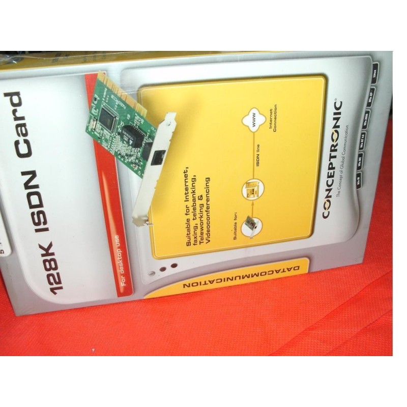 ADATTATORE ISDN CARD INTERNO 128K C128I CONCEPTRONIC C02-001  NUOVO
