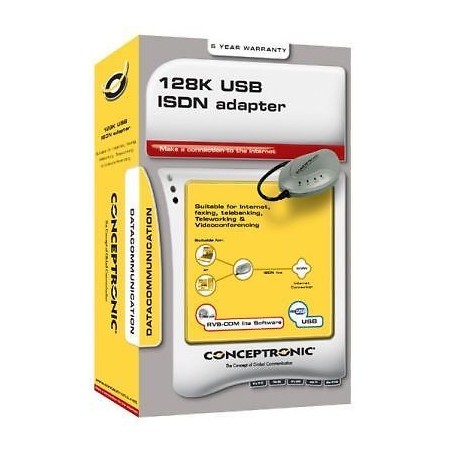ADATTATORE USB ISDN CARD 128K C128U CONCEPTRONIC C02-003 NUOVO  lrx