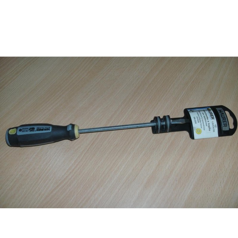 CACCIAVITE ACCIAIO A TAGLIO 5,5X150 MAURER PLUS PER ELETTRICISTA 88937 NUOVO lrx