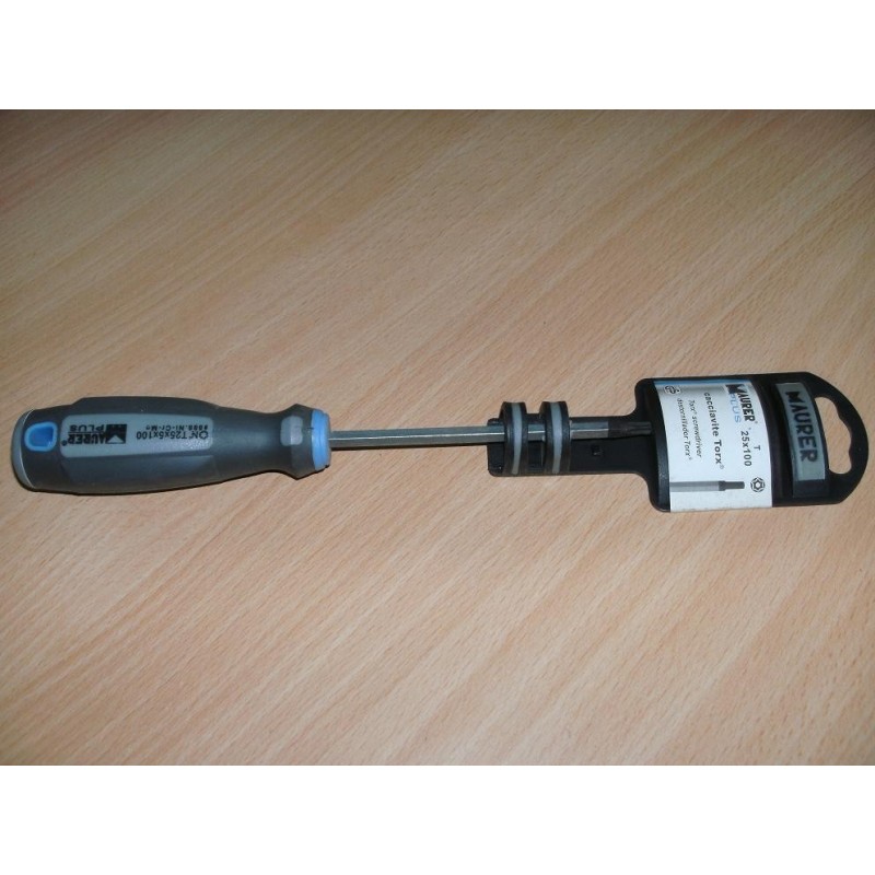 CACCIAVITE ACCIAIO S2 TORX CON FORO 25 X 100 MAURER PLUS  COD.88968 NUOVO lrx