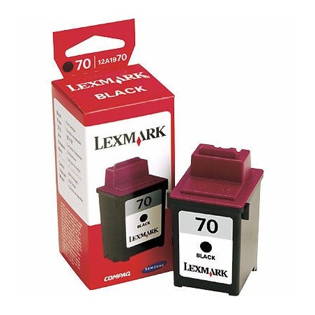 CARTUCCIA INCHIOSTRO NERO ORIGINALE LEXMARK 70 P/N 12A1970 NUOVO lrx