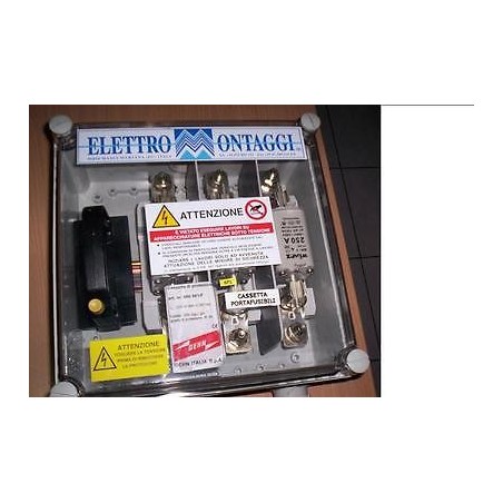 CASSETTA PORTAFUSIBILI DEHN ART. NR 900 981/F IP65 USATA lrx1e