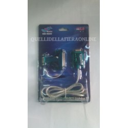 CAVO ADATTATORE RS232 DB9 DB25 SERIAL PORT PC NOTEBOOK  nuovo