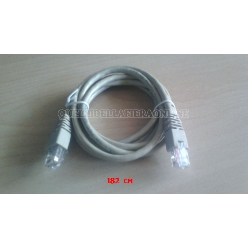 Cavo di rete Patch  Cat. 5E  UTP 182 cm Ethernet LAN