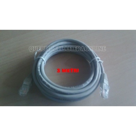 CAVO PROLUNGA ETERNET 3 METRI COMPUTER INTERNET   agx