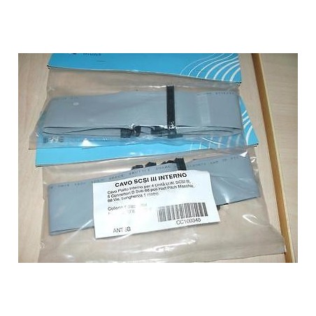 CAVO SCSI III INTERNO PIATTO PER 4 UNITA' U.W. LUNGHEZZA 1 METRO NUOVO lrx