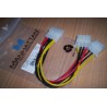 CAVO SDOPPIATORE DI ALIMENTAZIONE INTERNA PER DRIVE  MH 5.25M A 2X5.25F 8in 20 cm IDE