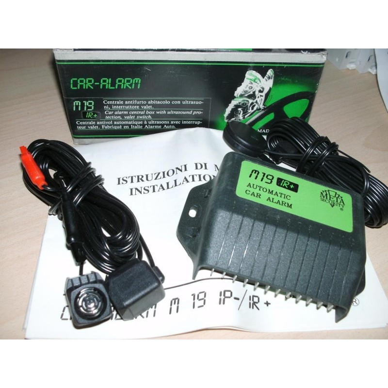 CENTRALE ANTIFURTO ABITACOLO CON ULTRASUONI MSY M19 IR+  NUOVO