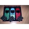 COFANETTO 3 COVER FRONTALI COLORATI E TASTIERA PER NOKIA 6110 NUOVO lrx1e