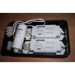 FARETTO PER NEON 26V COMPLETO DI ALIMENTATORE lrx