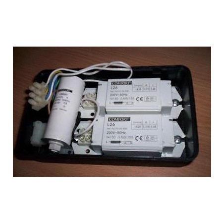 FARETTO PER NEON 26V COMPLETO DI ALIMENTATORE lrx