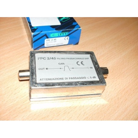FILTRO PASSACANALE UHF CB VICKY FCP 2/45  NUOVO lrx