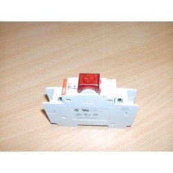 GEMMA LUMINOSA ROSSA CON LAMPADINA ABB E 229 C 250V  USATO