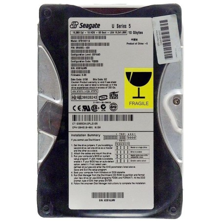 HARD DISK INTERNO SEAGATE  MODEL ST310211A 10GB  USATO