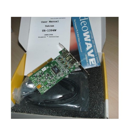 HOST ADAPTER PER PC IEEE 1394 FIREWIRE TEKRAM TR-1394W  NUOVO lrx