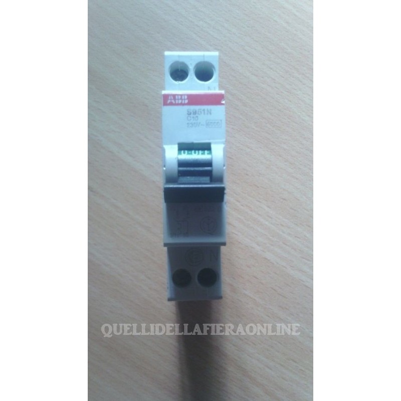 INTERRUTTORE AUTOMATICO ABB S951N C10 230V  agx