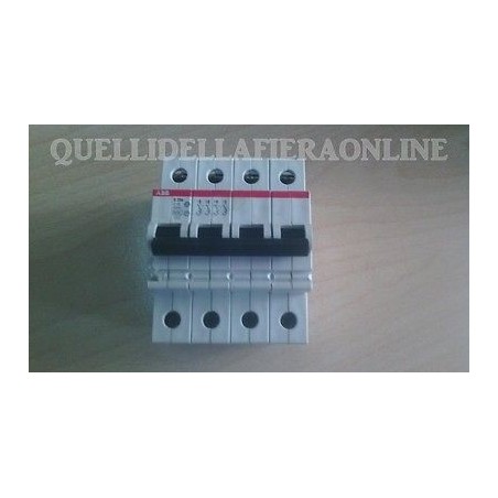 INTERRUTTORE AUTOMATICO MAGNETOTERMICO 4 POLI ABB S254 C10