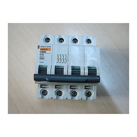 INTERRUTTORE MAGNETOTERMICO MERLIN GERIN C60N C63  USATO LD.