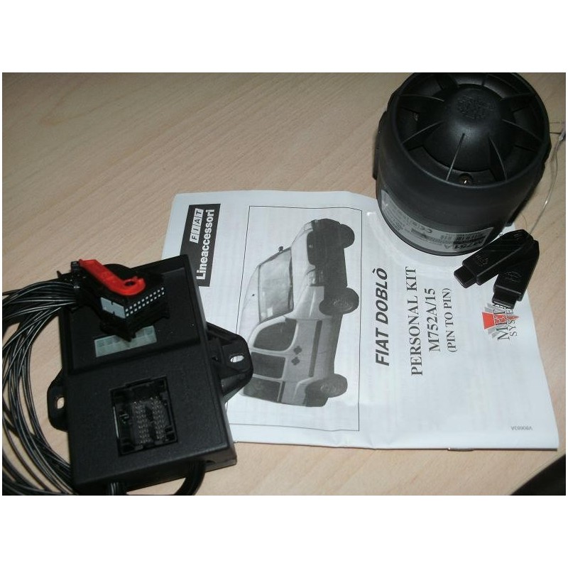 SISTEMA ALLARME MODULARE  M752A/15  FT PIN TO PIN CABLAGGIO PER FIAT DOBLO' NUOVO