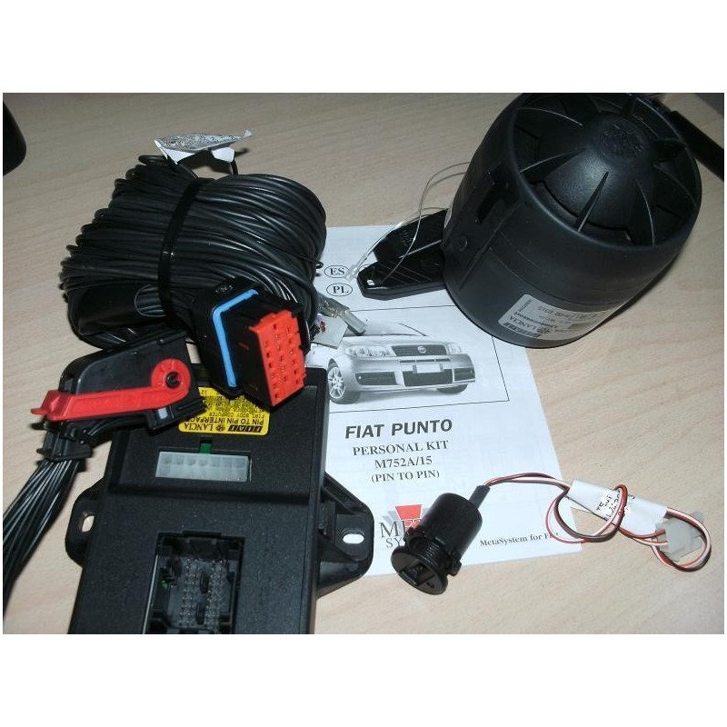 SISTEMA ALLARME MODULARE M752A/15  PIN TO PIN CABLAGGIO PER FIAT PUNTO 0050900719 NUOVO