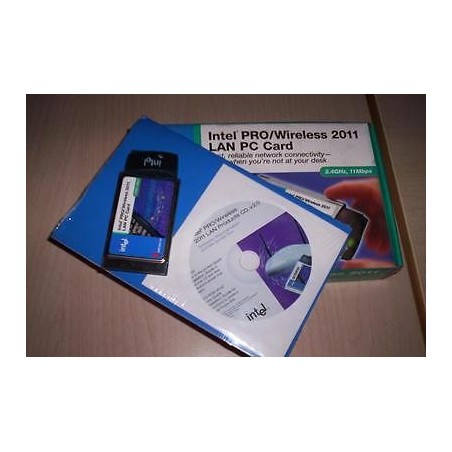 SCHEDA DI RETE INTEL PRO/WIRELESS 2011 LAN  PC CARD NUOVO  lrx1.3