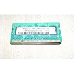 MEMORY RAM PER NOTEBOOK HYNIX HYMP564S64CP6-Y5 AB 512MB 2RX16 PC2-5300 USATO lrx